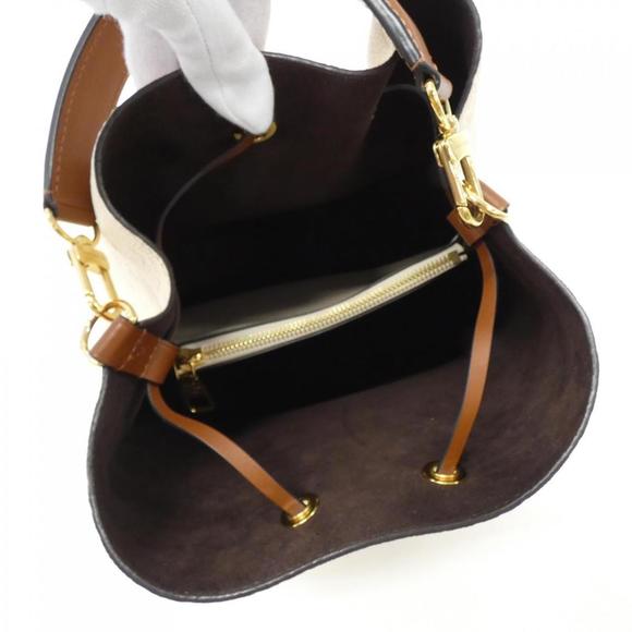 Louis Vuitton Monogram Empreinte Neo Noe Shoulder Bag - Creme/ Gold - Picture 3 of 9
